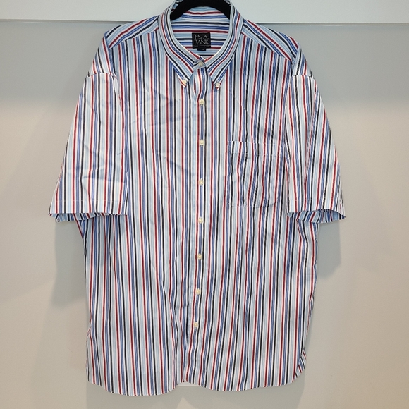 Jos. A. Bank Other - 🍉 Jos A Bank Red White Blue Striped Cotton Shirt